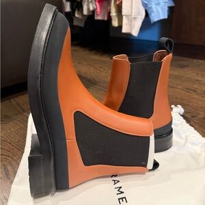 Authentic Frame booties, NWOT.